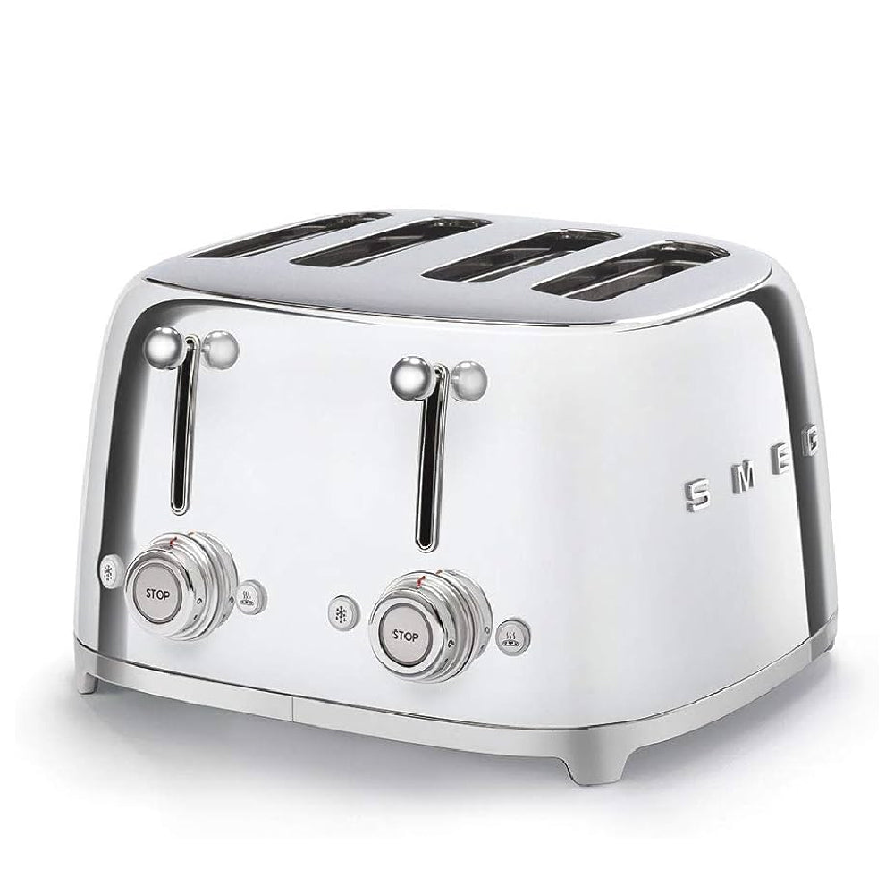 Smeg Tostadora de 4 rebanadas, Plateada image 0