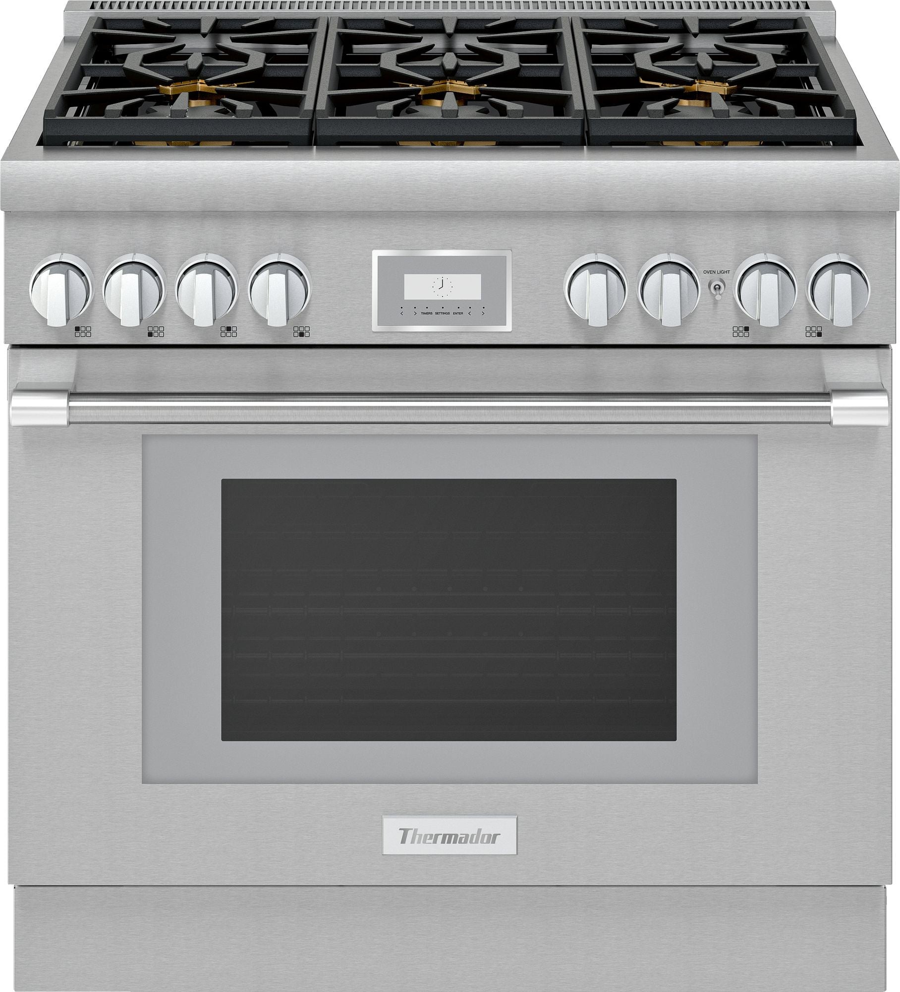 Thermador - Estufa Gama Profesional Gas Profundidad estándar Pro Harmony de 36'' Acero inoxidable image 0