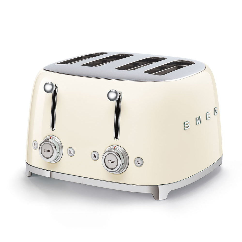 Smeg Tostadora de 4 rebanadas, crema image 0