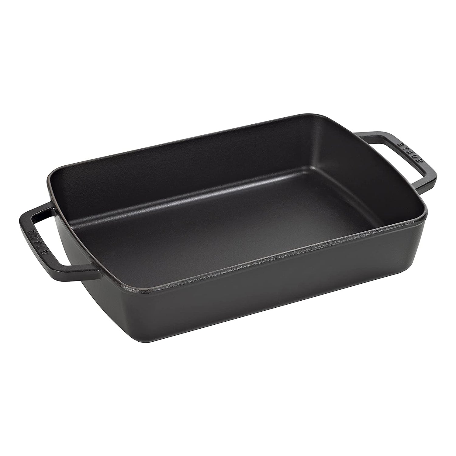 Staub - Sartén para hornear en hierro fundido rectangular 30 cm x 20 cm, negro image 0
