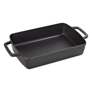 Staub - Sartén para hornear en hierro fundido rectangular 30 cm x 20 cm, negro image 0