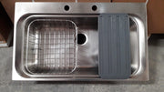 Franke - Fregadero acero un lavabo sobre mesón con accesorios image 0