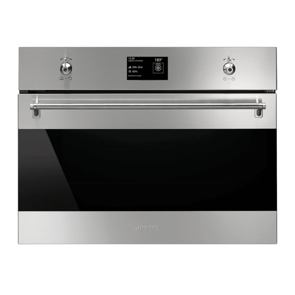 Horno Microondas Combinado de 24" Smeg; Serie Clásica; Acero image 0
