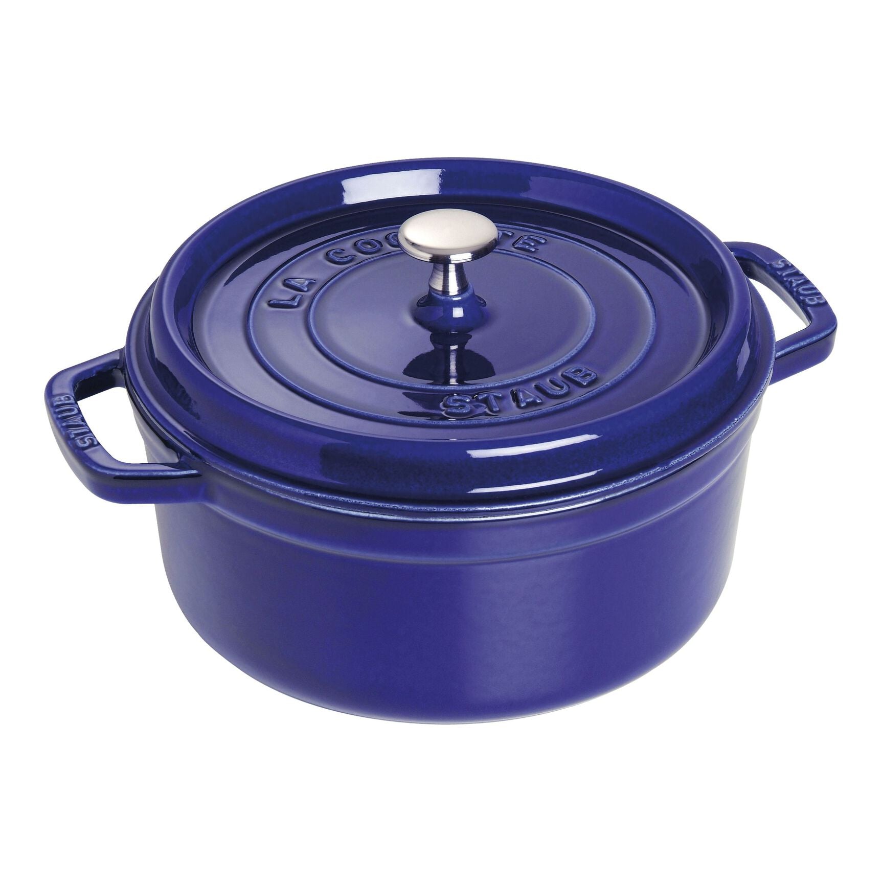 Staub La Cocotte 22 Cm Round Cast Iron Cocotte Dark-Blue, 2.6L / 2.75Qt image 0