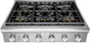 Estufa tope de gas 36", 6 quemadores image 0