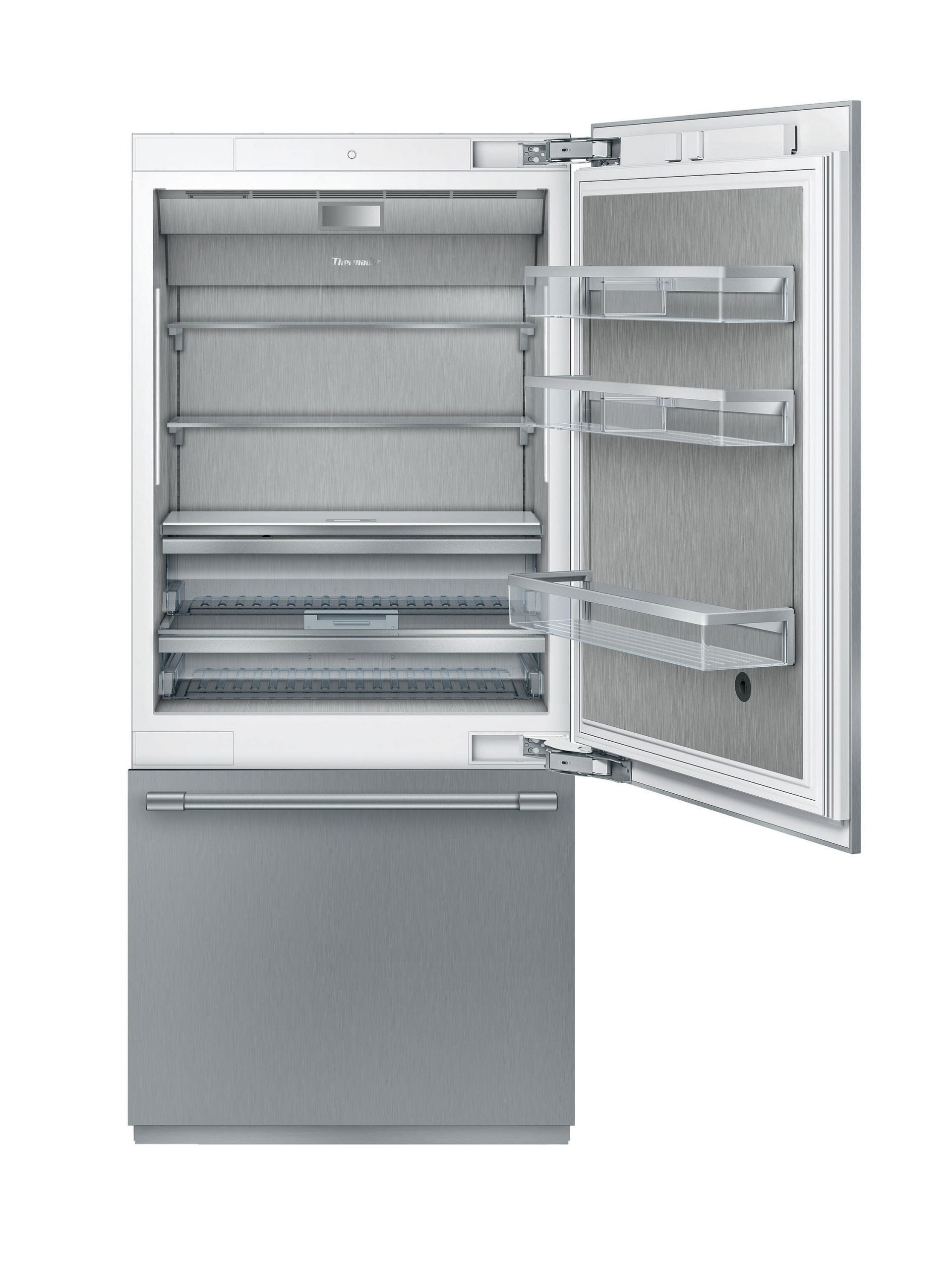 Bottom mount freezer de dos puertas incorporado 36'' Panel listo image 0
