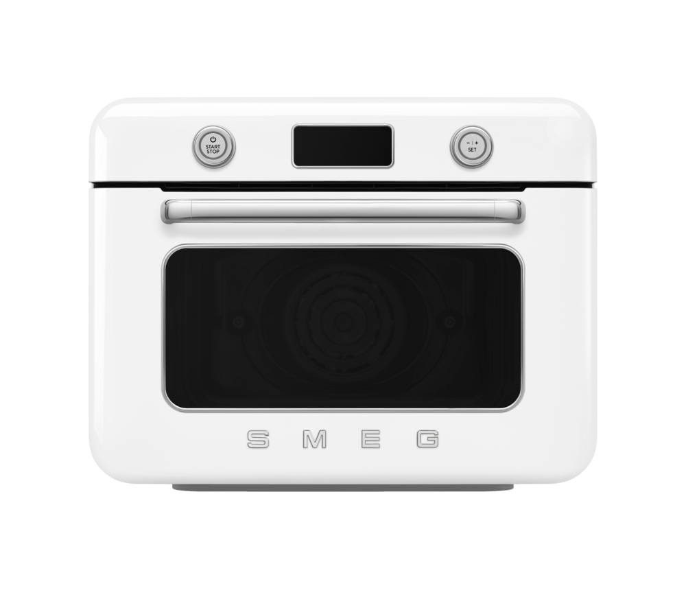 50's Retro Style Aesthetic Countertop Air Fry Oven With Steam White image 0