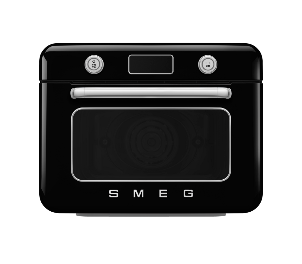 50's Retro Style Aesthetic Countertop Air Fry Oven With Steam Á‚ Black image 0