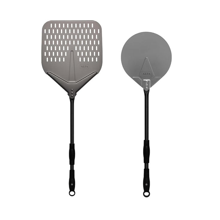 Alfa Pizza Peel Medium Set - 2 Pieces: MEDIUM PIZZA PEEL + ROUND PEEL image 0