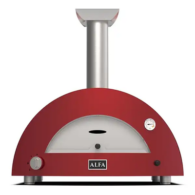 Alfa - Moderno 2 Pizze Oven - Gas/Hybrid - Antique Red
