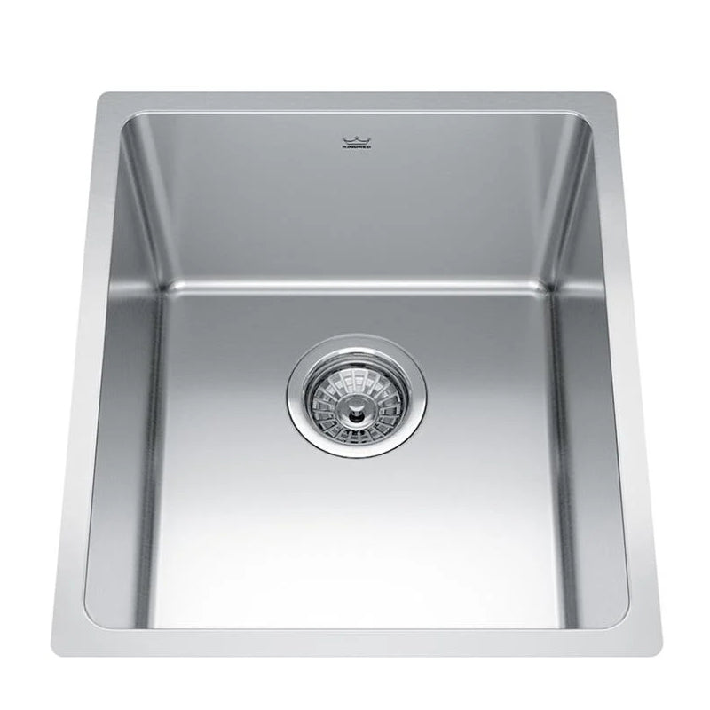 Kindred - Fregadero de preparación/barra de acero inoxidable de un solo tazón de 16" de la colección Brookmo image 0