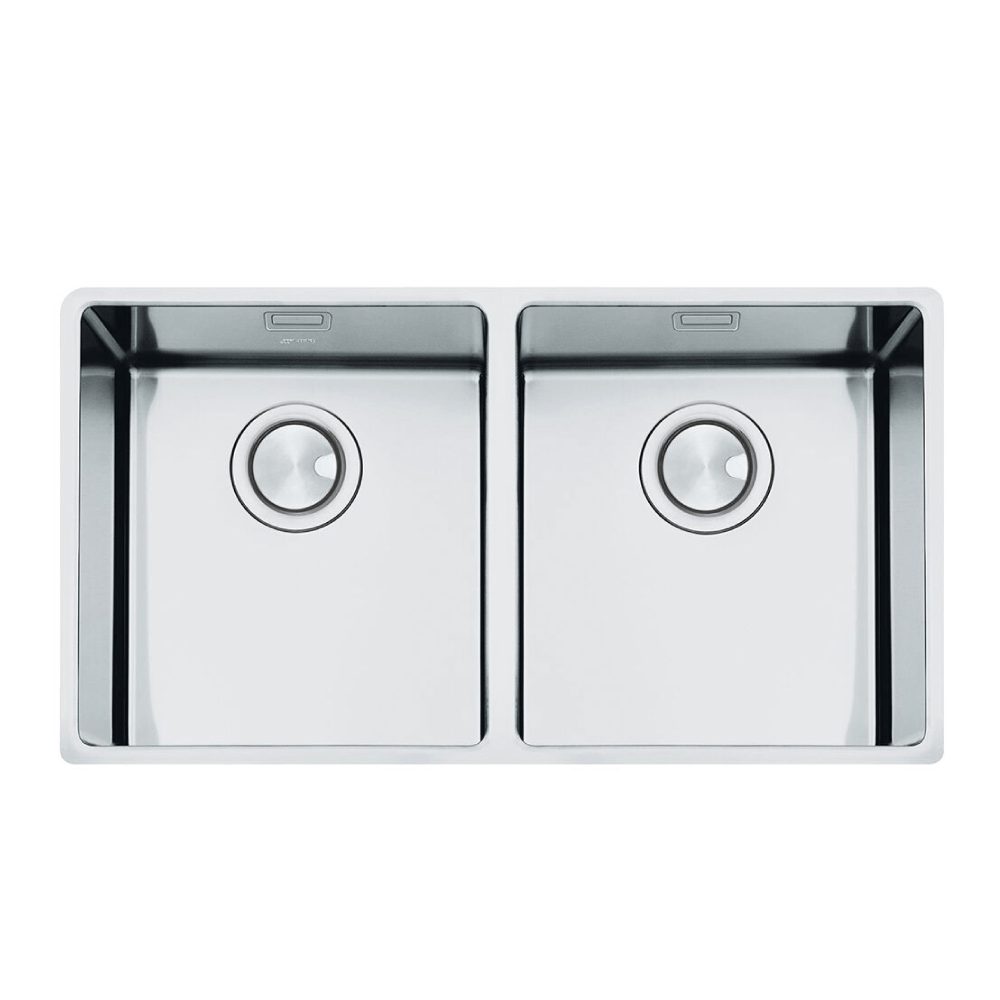 Smeg - Fregadero bajotope de 80cm; Serie Mira; 2 bocas image 0