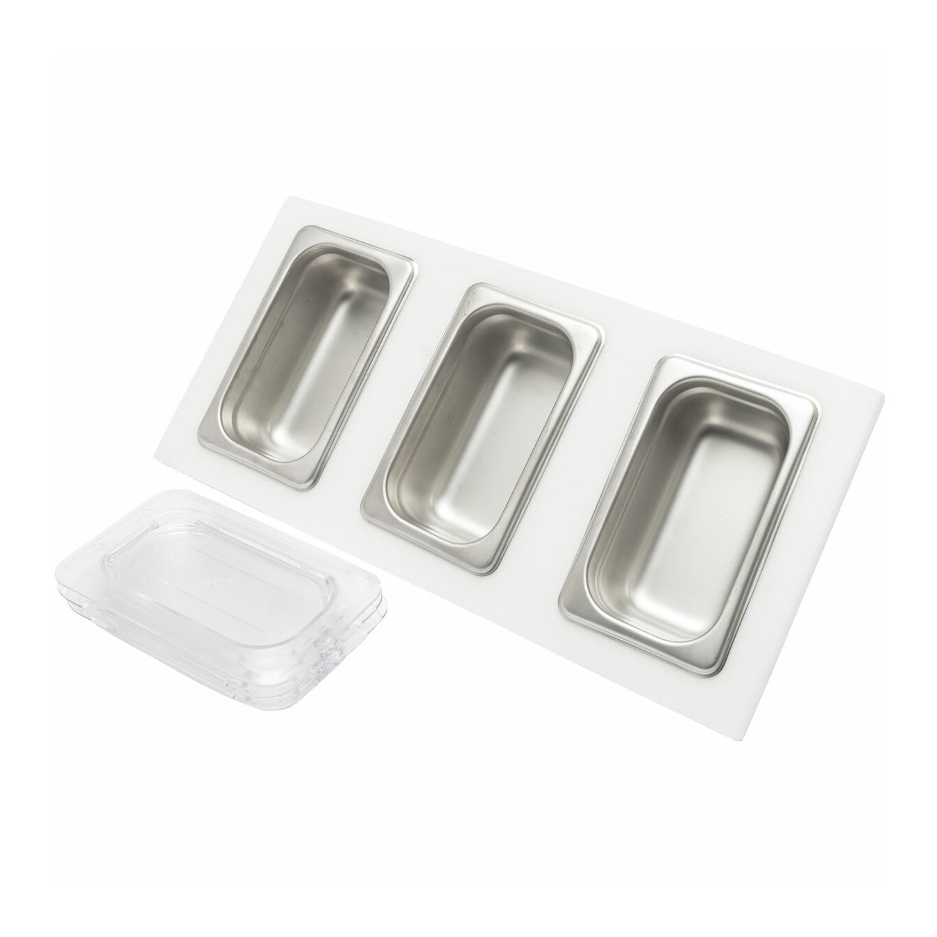 The Galley - Tabla de servir 9" x 18" con contenedores de acero inoxidable image 0