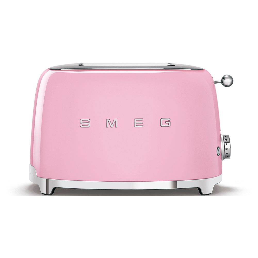 Smeg Tostadora de 2 rebanadas, rosada image 0
