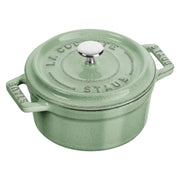Staub La Cocotte 10 Cm Round Cast Iron Mini Cocotte Basil-Green, 0.25L / 0.27Qt image 0