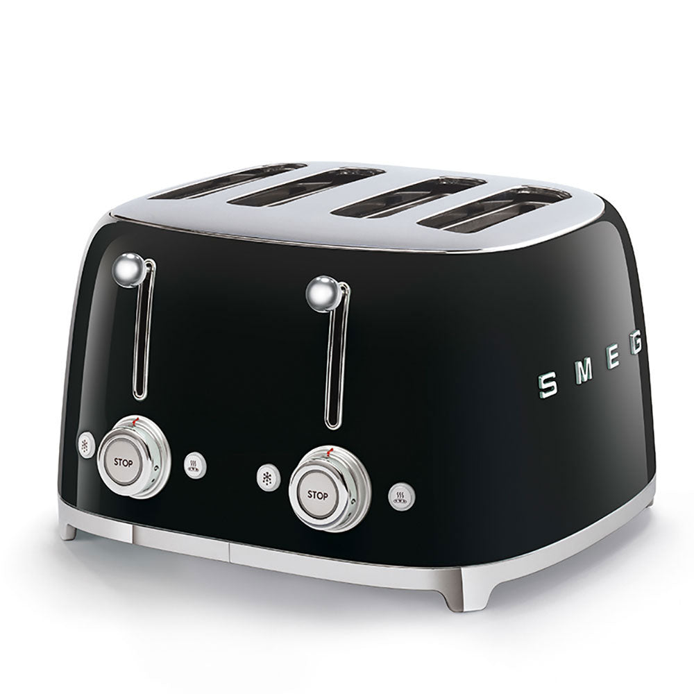 Smeg Tostadora de 4 rebanadas, Negra image 0