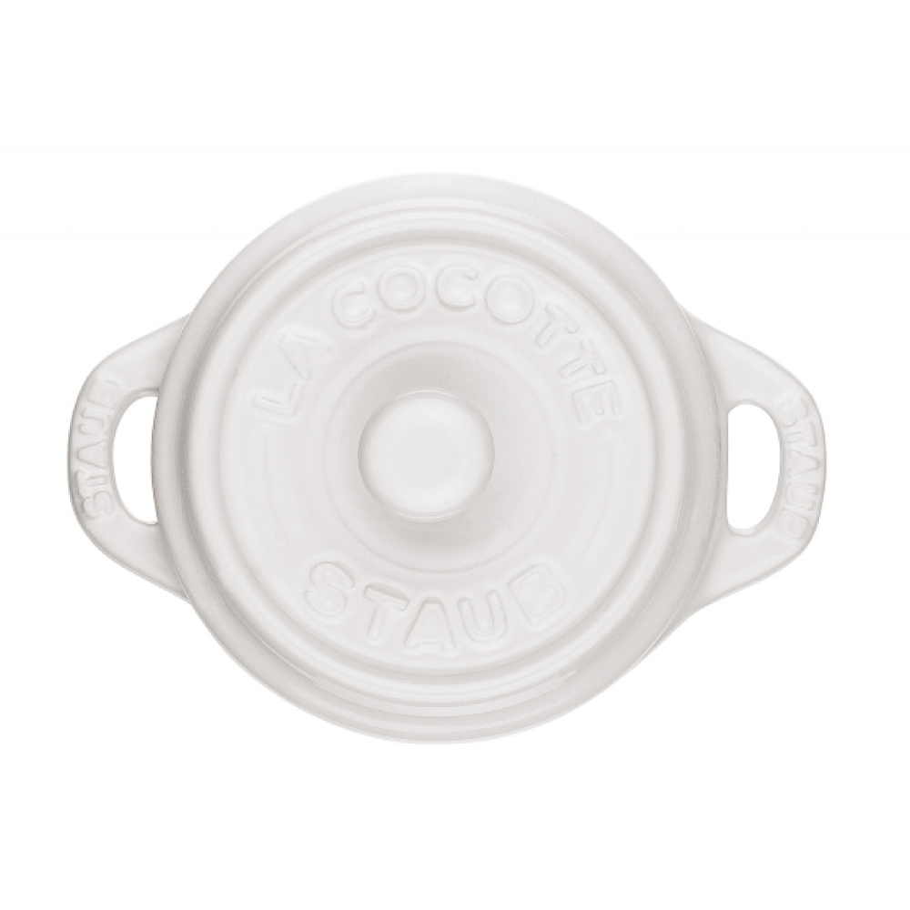Staub Mini Olla Redonda 10cm de cerámica Blanca image 0