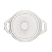 Staub Mini Olla Redonda 10cm de cerámica Blanca image 0