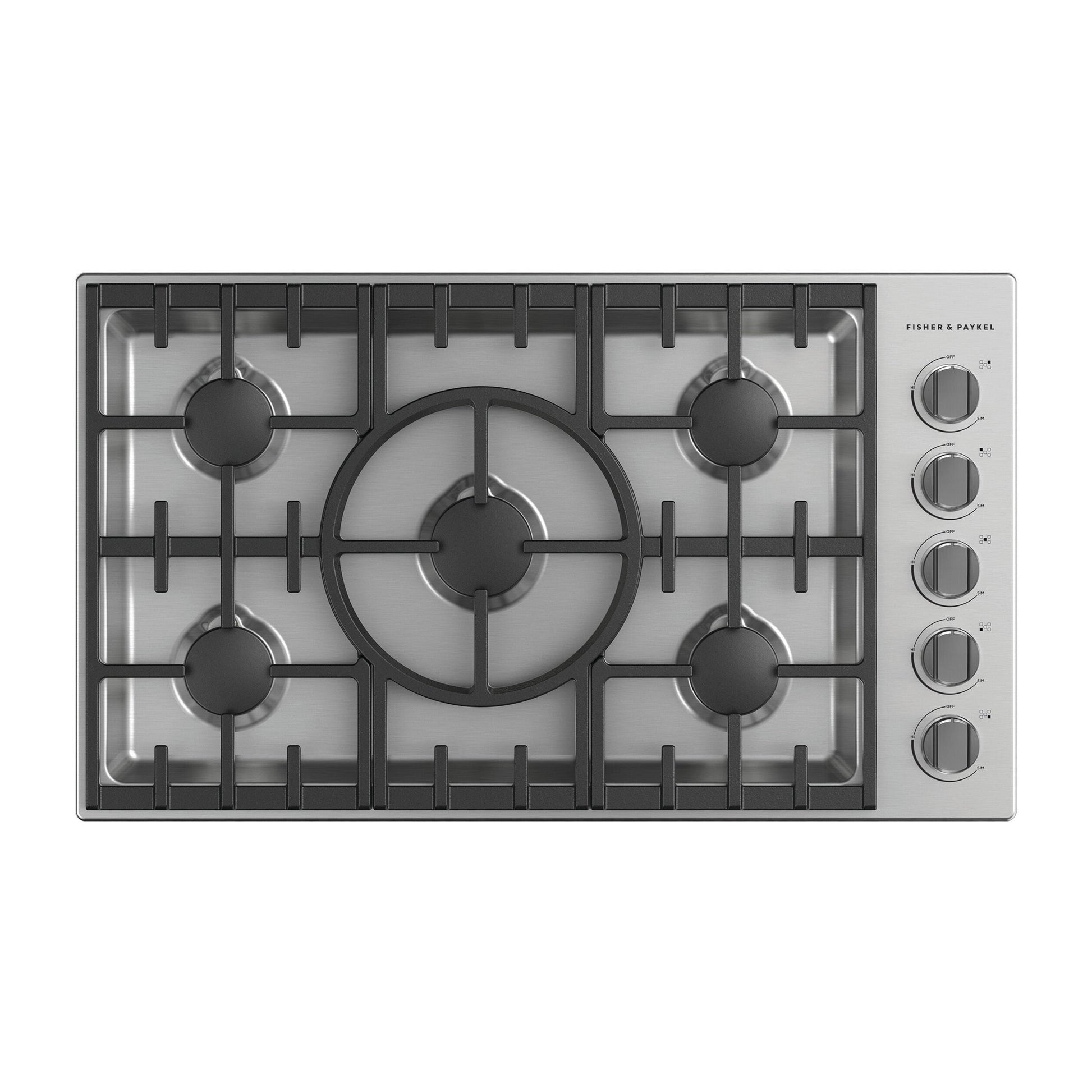 Fisher & Paykel - Estufa tope gas de 36" con 5 quemadores Dual Flow Burnersâ„¢ image 0