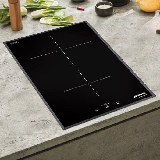 Smeg - Estufa tope de inducción Vitrocerámica, 2 fuegos 12" image 0