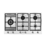 Smeg - Estufa de tope de gas; 5 quemadores en acero inoxidable image 0