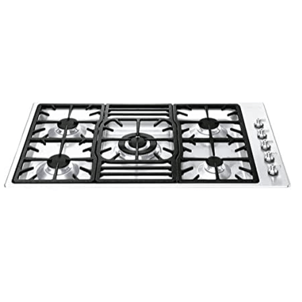 Estufa de Tope de 36" Smeg a Gas; Serie Canali 5 Hornillas image 0